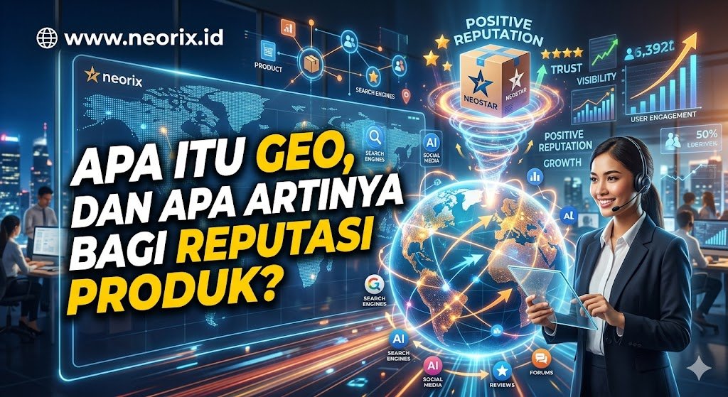 Apa itu GEO, dan Apa Artinya bagi Reputasi Produk - NEORIX: Jasa Pembuatan Website Teroptimasi SEO & Ai Profesional