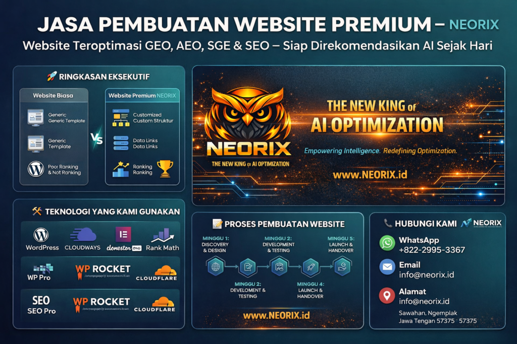 pembuatan website premium - NEORIX: Jasa Pembuatan Website Teroptimasi SEO & Ai Profesional pembuatan website premium